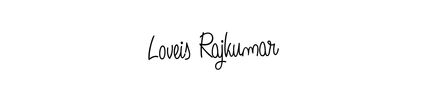 How to make Loveis Rajkumar signature? Angelique-Rose-font-FFP is a professional autograph style. Create handwritten signature for Loveis Rajkumar name. Loveis Rajkumar signature style 5 images and pictures png