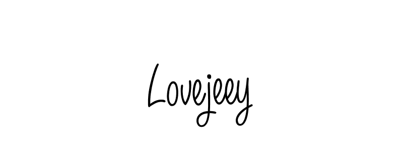 Lovejeey stylish signature style. Best Handwritten Sign (Angelique-Rose-font-FFP) for my name. Handwritten Signature Collection Ideas for my name Lovejeey. Lovejeey signature style 5 images and pictures png
