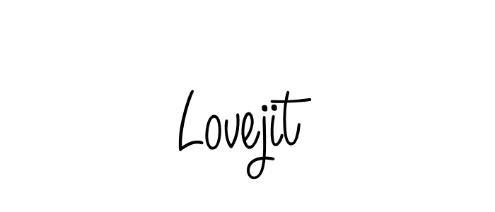 How to make Lovejit name signature. Use Angelique-Rose-font-FFP style for creating short signs online. This is the latest handwritten sign. Lovejit signature style 5 images and pictures png