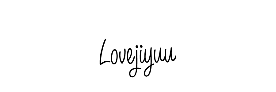 if you are searching for the best signature style for your name Lovejiyuu. so please give up your signature search. here we have designed multiple signature styles  using Angelique-Rose-font-FFP. Lovejiyuu signature style 5 images and pictures png