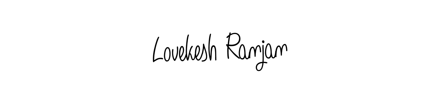 Lovekesh Ranjan stylish signature style. Best Handwritten Sign (Angelique-Rose-font-FFP) for my name. Handwritten Signature Collection Ideas for my name Lovekesh Ranjan. Lovekesh Ranjan signature style 5 images and pictures png