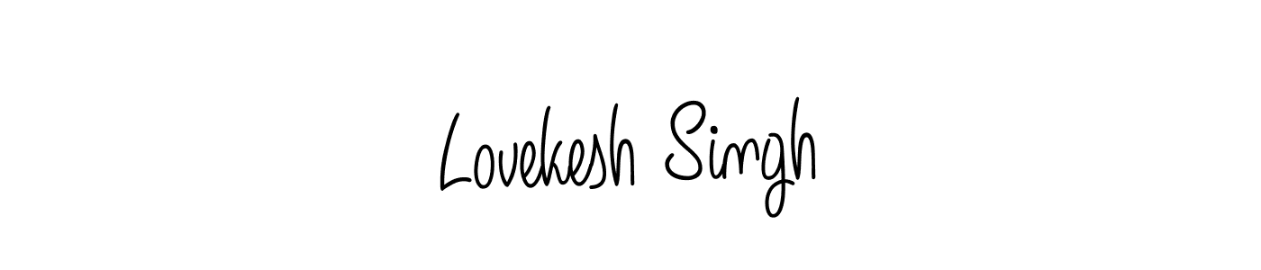 Design your own signature with our free online signature maker. With this signature software, you can create a handwritten (Angelique-Rose-font-FFP) signature for name Lovekesh Singh. Lovekesh Singh signature style 5 images and pictures png