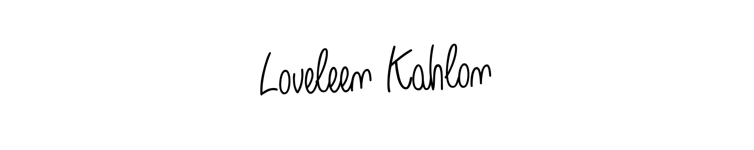 if you are searching for the best signature style for your name Loveleen Kahlon. so please give up your signature search. here we have designed multiple signature styles  using Angelique-Rose-font-FFP. Loveleen Kahlon signature style 5 images and pictures png