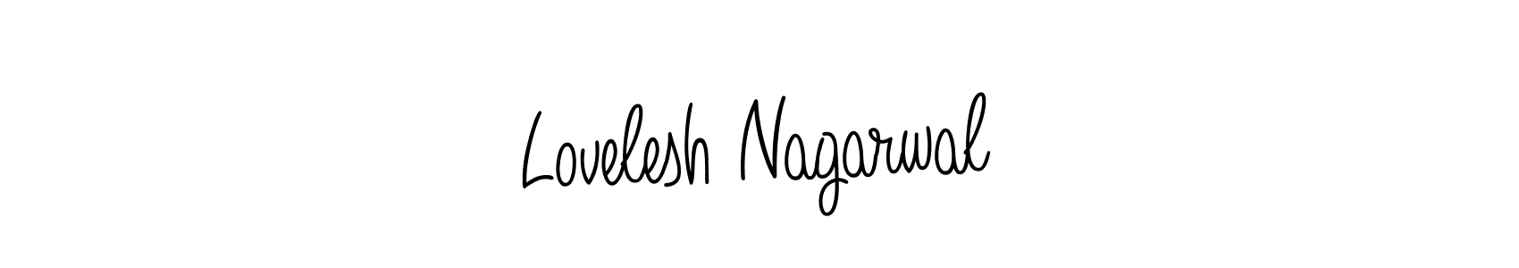 Lovelesh Nagarwal stylish signature style. Best Handwritten Sign (Angelique-Rose-font-FFP) for my name. Handwritten Signature Collection Ideas for my name Lovelesh Nagarwal. Lovelesh Nagarwal signature style 5 images and pictures png