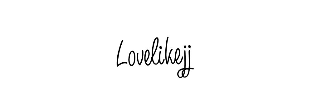 Make a beautiful signature design for name Lovelikejj. With this signature (Angelique-Rose-font-FFP) style, you can create a handwritten signature for free. Lovelikejj signature style 5 images and pictures png