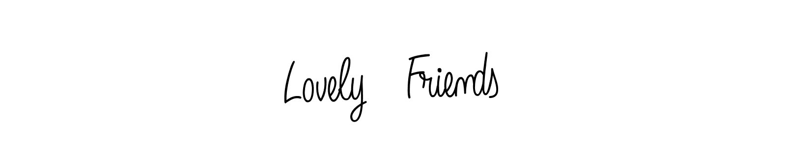 Similarly Angelique-Rose-font-FFP is the best handwritten signature design. Signature creator online .You can use it as an online autograph creator for name Lovely   Friends. Lovely   Friends signature style 5 images and pictures png