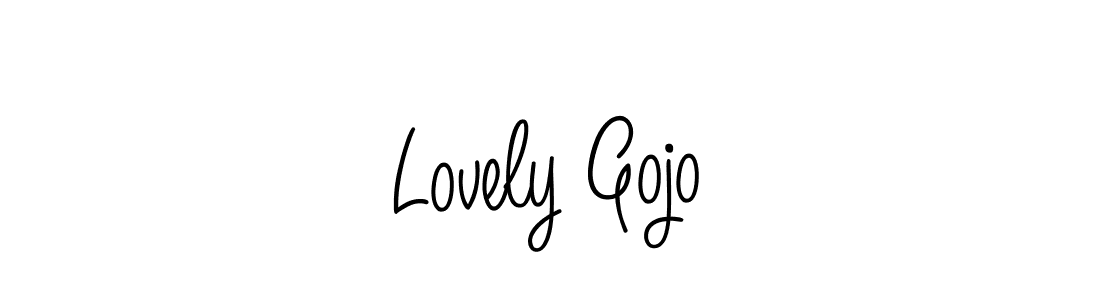 How to Draw Lovely Gojo signature style? Angelique-Rose-font-FFP is a latest design signature styles for name Lovely Gojo. Lovely Gojo signature style 5 images and pictures png