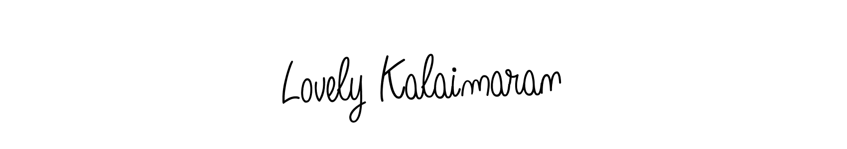 Lovely Kalaimaran stylish signature style. Best Handwritten Sign (Angelique-Rose-font-FFP) for my name. Handwritten Signature Collection Ideas for my name Lovely Kalaimaran. Lovely Kalaimaran signature style 5 images and pictures png