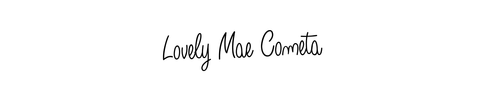 How to Draw Lovely Mae Cometa signature style? Angelique-Rose-font-FFP is a latest design signature styles for name Lovely Mae Cometa. Lovely Mae Cometa signature style 5 images and pictures png