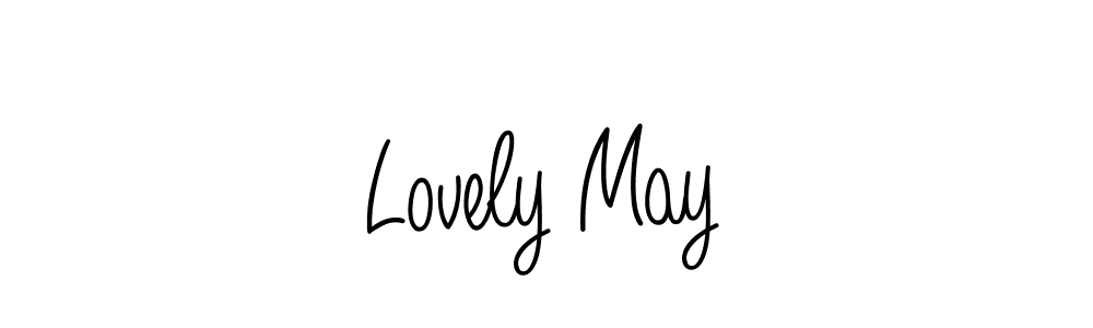 How to make Lovely May signature? Angelique-Rose-font-FFP is a professional autograph style. Create handwritten signature for Lovely May name. Lovely May signature style 5 images and pictures png