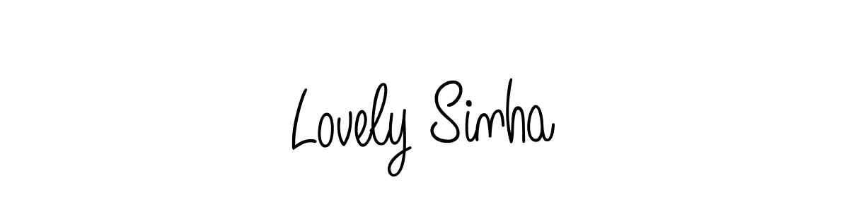 Design your own signature with our free online signature maker. With this signature software, you can create a handwritten (Angelique-Rose-font-FFP) signature for name Lovely Sinha. Lovely Sinha signature style 5 images and pictures png