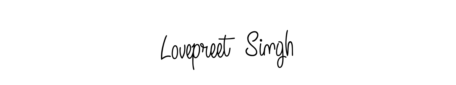 Lovepreet  Singh stylish signature style. Best Handwritten Sign (Angelique-Rose-font-FFP) for my name. Handwritten Signature Collection Ideas for my name Lovepreet  Singh. Lovepreet  Singh signature style 5 images and pictures png