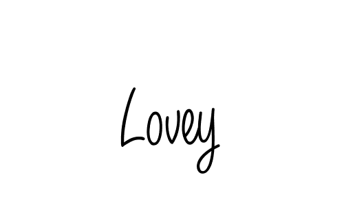 if you are searching for the best signature style for your name Lovey. so please give up your signature search. here we have designed multiple signature styles  using Angelique-Rose-font-FFP. Lovey signature style 5 images and pictures png