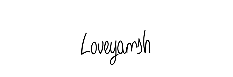 Create a beautiful signature design for name Loveyansh. With this signature (Angelique-Rose-font-FFP) fonts, you can make a handwritten signature for free. Loveyansh signature style 5 images and pictures png