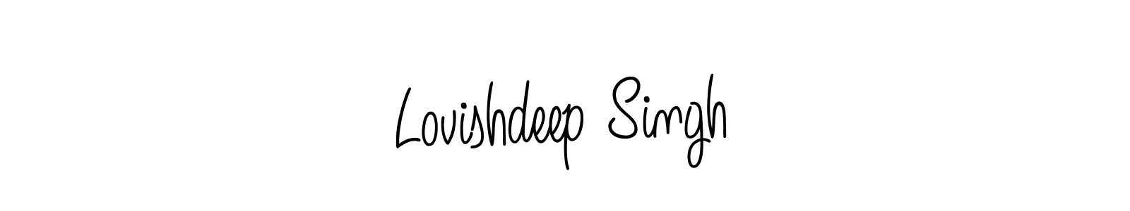 Lovishdeep Singh stylish signature style. Best Handwritten Sign (Angelique-Rose-font-FFP) for my name. Handwritten Signature Collection Ideas for my name Lovishdeep Singh. Lovishdeep Singh signature style 5 images and pictures png