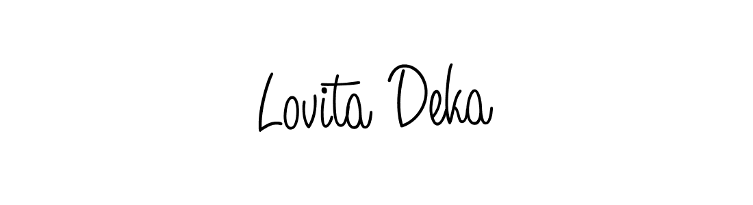 This is the best signature style for the Lovita Deka name. Also you like these signature font (Angelique-Rose-font-FFP). Mix name signature. Lovita Deka signature style 5 images and pictures png