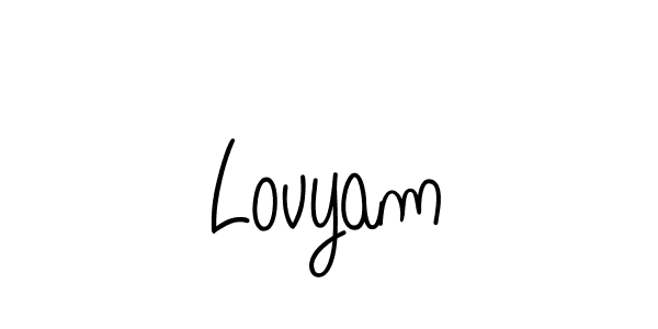 Once you've used our free online signature maker to create your best signature Angelique-Rose-font-FFP style, it's time to enjoy all of the benefits that Lovyam name signing documents. Lovyam signature style 5 images and pictures png