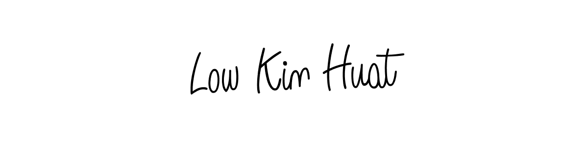Low Kin Huat stylish signature style. Best Handwritten Sign (Angelique-Rose-font-FFP) for my name. Handwritten Signature Collection Ideas for my name Low Kin Huat. Low Kin Huat signature style 5 images and pictures png