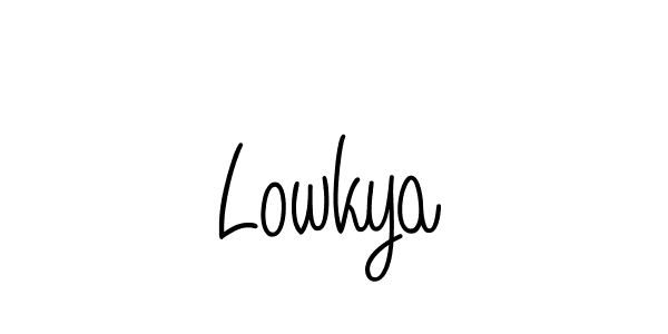 How to make Lowkya signature? Angelique-Rose-font-FFP is a professional autograph style. Create handwritten signature for Lowkya name. Lowkya signature style 5 images and pictures png