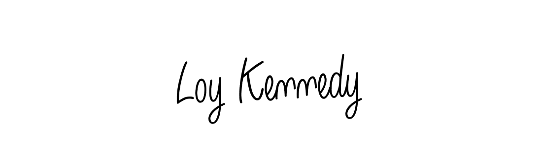 Use a signature maker to create a handwritten signature online. With this signature software, you can design (Angelique-Rose-font-FFP) your own signature for name Loy Kennedy. Loy Kennedy signature style 5 images and pictures png