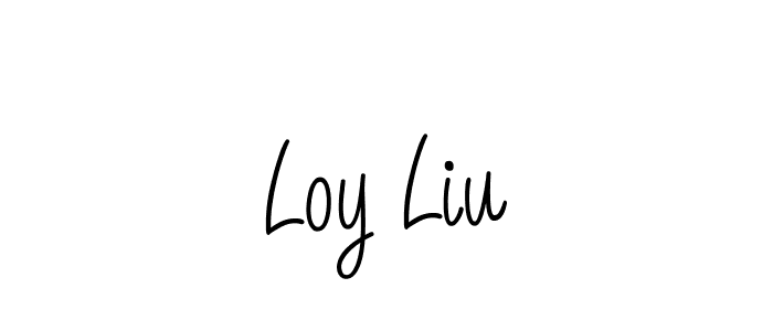How to Draw Loy Liu signature style? Angelique-Rose-font-FFP is a latest design signature styles for name Loy Liu. Loy Liu signature style 5 images and pictures png