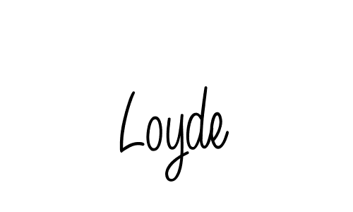 Once you've used our free online signature maker to create your best signature Angelique-Rose-font-FFP style, it's time to enjoy all of the benefits that Loyde name signing documents. Loyde signature style 5 images and pictures png