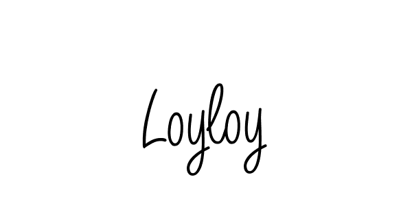 How to make Loyloy signature? Angelique-Rose-font-FFP is a professional autograph style. Create handwritten signature for Loyloy name. Loyloy signature style 5 images and pictures png