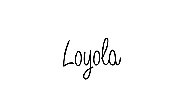 Create a beautiful signature design for name Loyola. With this signature (Angelique-Rose-font-FFP) fonts, you can make a handwritten signature for free. Loyola signature style 5 images and pictures png