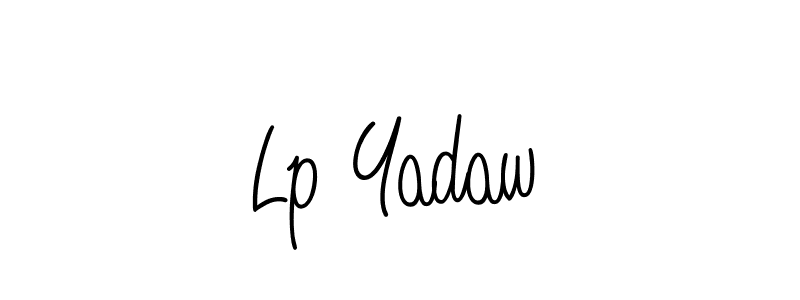 How to make Lp Yadaw name signature. Use Angelique-Rose-font-FFP style for creating short signs online. This is the latest handwritten sign. Lp Yadaw signature style 5 images and pictures png