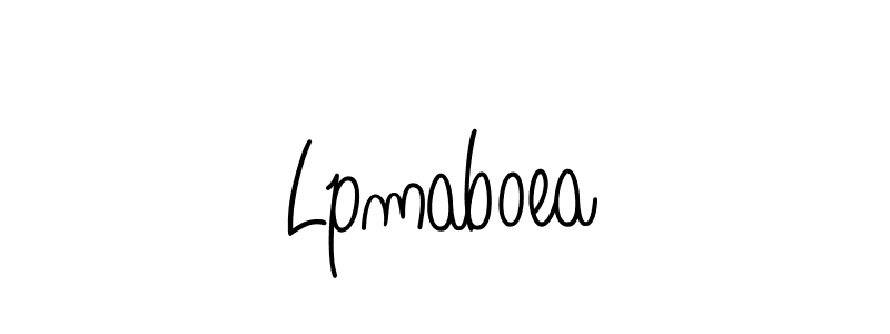 Design your own signature with our free online signature maker. With this signature software, you can create a handwritten (Angelique-Rose-font-FFP) signature for name Lpmaboea. Lpmaboea signature style 5 images and pictures png