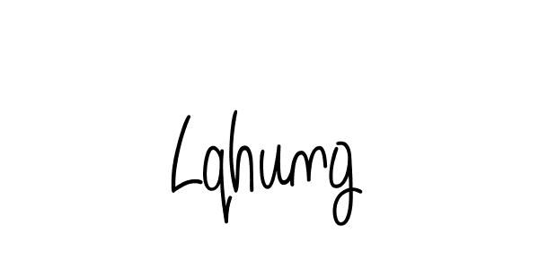 How to make Lqhung name signature. Use Angelique-Rose-font-FFP style for creating short signs online. This is the latest handwritten sign. Lqhung signature style 5 images and pictures png