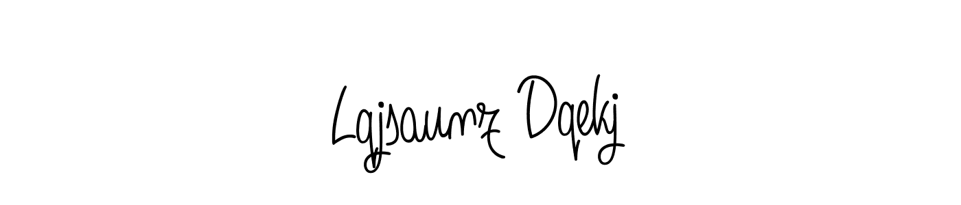 Make a beautiful signature design for name Lqjsaunz Dqekj. With this signature (Angelique-Rose-font-FFP) style, you can create a handwritten signature for free. Lqjsaunz Dqekj signature style 5 images and pictures png