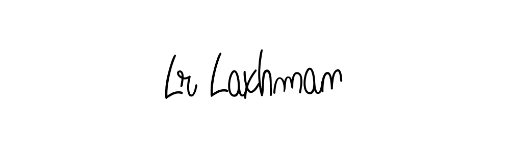 How to make Lr Laxhman name signature. Use Angelique-Rose-font-FFP style for creating short signs online. This is the latest handwritten sign. Lr Laxhman signature style 5 images and pictures png