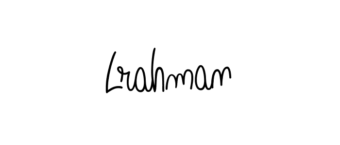How to Draw Lrahman signature style? Angelique-Rose-font-FFP is a latest design signature styles for name Lrahman. Lrahman signature style 5 images and pictures png