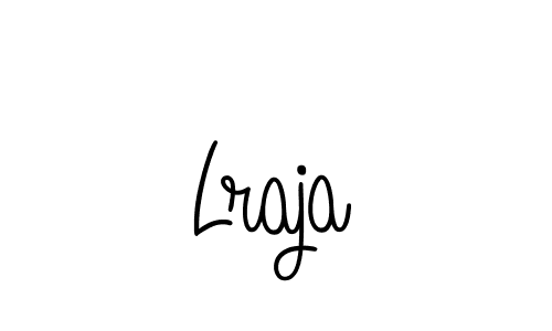 You should practise on your own different ways (Angelique-Rose-font-FFP) to write your name (Lraja) in signature. don't let someone else do it for you. Lraja signature style 5 images and pictures png