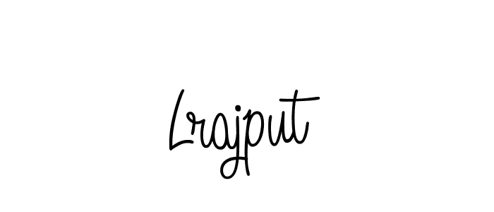 Use a signature maker to create a handwritten signature online. With this signature software, you can design (Angelique-Rose-font-FFP) your own signature for name Lrajput. Lrajput signature style 5 images and pictures png