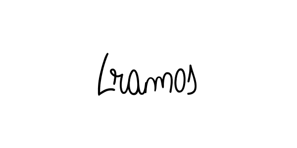 Lramos stylish signature style. Best Handwritten Sign (Angelique-Rose-font-FFP) for my name. Handwritten Signature Collection Ideas for my name Lramos. Lramos signature style 5 images and pictures png