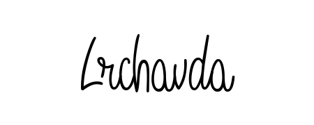 Practice writing Lrchavda with the flow of Angelique-Rose-font-FFP lettering. A fantastic source of inspiration for developing your personal signature style. Lrchavda signature style 5 images and pictures png
