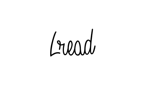 if you are searching for the best signature style for your name Lread. so please give up your signature search. here we have designed multiple signature styles  using Angelique-Rose-font-FFP. Lread signature style 5 images and pictures png