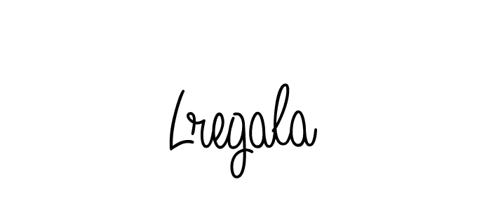 How to make Lregala signature? Angelique-Rose-font-FFP is a professional autograph style. Create handwritten signature for Lregala name. Lregala signature style 5 images and pictures png