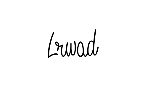 You should practise on your own different ways (Angelique-Rose-font-FFP) to write your name (Lrwad) in signature. don't let someone else do it for you. Lrwad signature style 5 images and pictures png