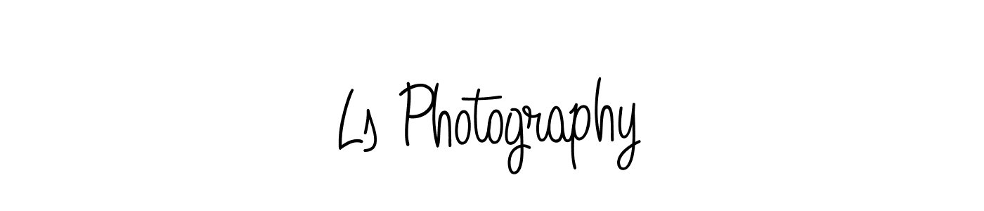 You should practise on your own different ways (Angelique-Rose-font-FFP) to write your name (Ls Photography) in signature. don't let someone else do it for you. Ls Photography signature style 5 images and pictures png