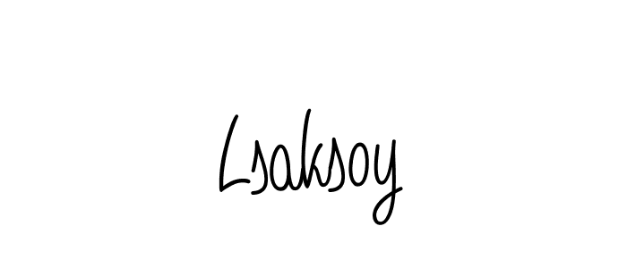 Also You can easily find your signature by using the search form. We will create Lsaksoy name handwritten signature images for you free of cost using Angelique-Rose-font-FFP sign style. Lsaksoy signature style 5 images and pictures png