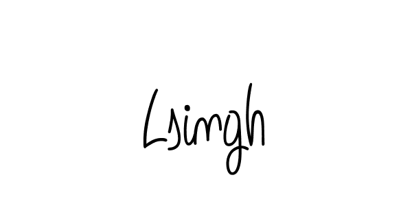 You should practise on your own different ways (Angelique-Rose-font-FFP) to write your name (Lsingh) in signature. don't let someone else do it for you. Lsingh signature style 5 images and pictures png