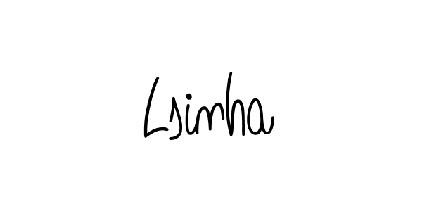 Make a beautiful signature design for name Lsinha. With this signature (Angelique-Rose-font-FFP) style, you can create a handwritten signature for free. Lsinha signature style 5 images and pictures png