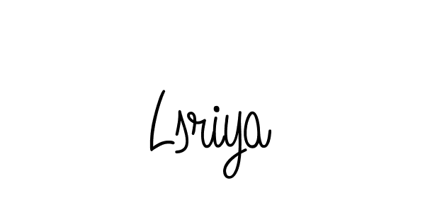 Lsriya stylish signature style. Best Handwritten Sign (Angelique-Rose-font-FFP) for my name. Handwritten Signature Collection Ideas for my name Lsriya. Lsriya signature style 5 images and pictures png