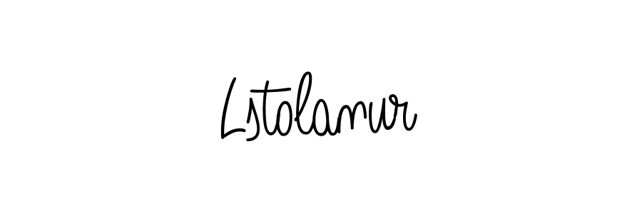 Create a beautiful signature design for name Lstolanur. With this signature (Angelique-Rose-font-FFP) fonts, you can make a handwritten signature for free. Lstolanur signature style 5 images and pictures png