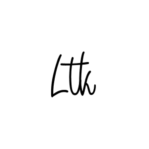 Also we have Ltk name is the best signature style. Create professional handwritten signature collection using Angelique-Rose-font-FFP autograph style. Ltk signature style 5 images and pictures png