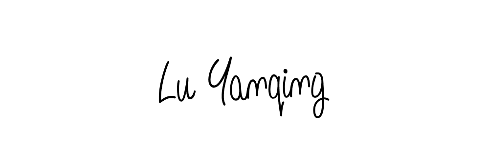 How to make Lu Yanqing signature? Angelique-Rose-font-FFP is a professional autograph style. Create handwritten signature for Lu Yanqing name. Lu Yanqing signature style 5 images and pictures png
