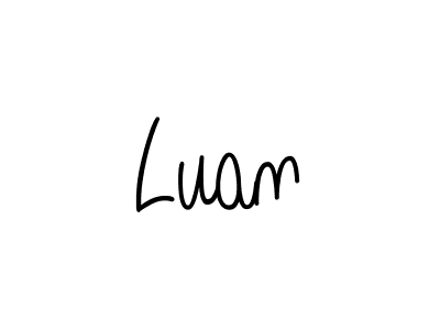 Luan stylish signature style. Best Handwritten Sign (Angelique-Rose-font-FFP) for my name. Handwritten Signature Collection Ideas for my name Luan. Luan signature style 5 images and pictures png